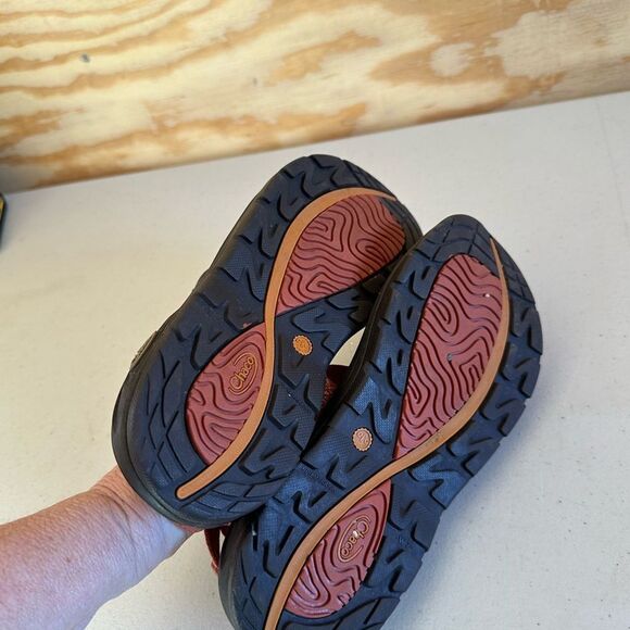 Chaco Orange and Black Strappy Sandals - Picture 3 of 4